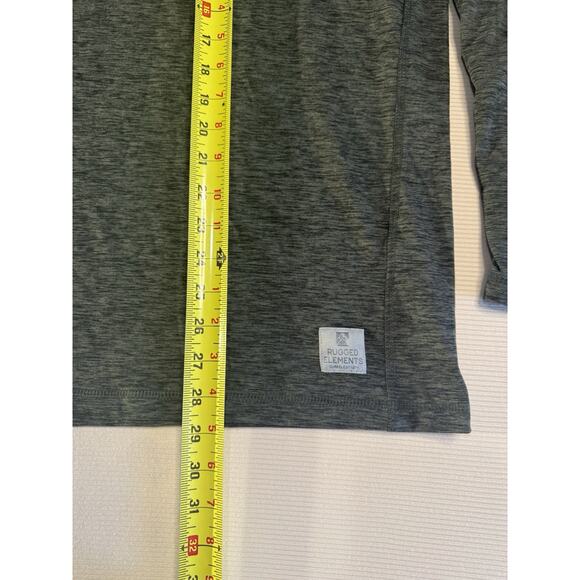 Rugged Elements Long Sleeve Shirt Large Gray Stretch Athletic Utility Tee - Picture 6 of 10